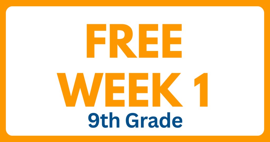 ELA 9th Grade Online Program - Free Week 1