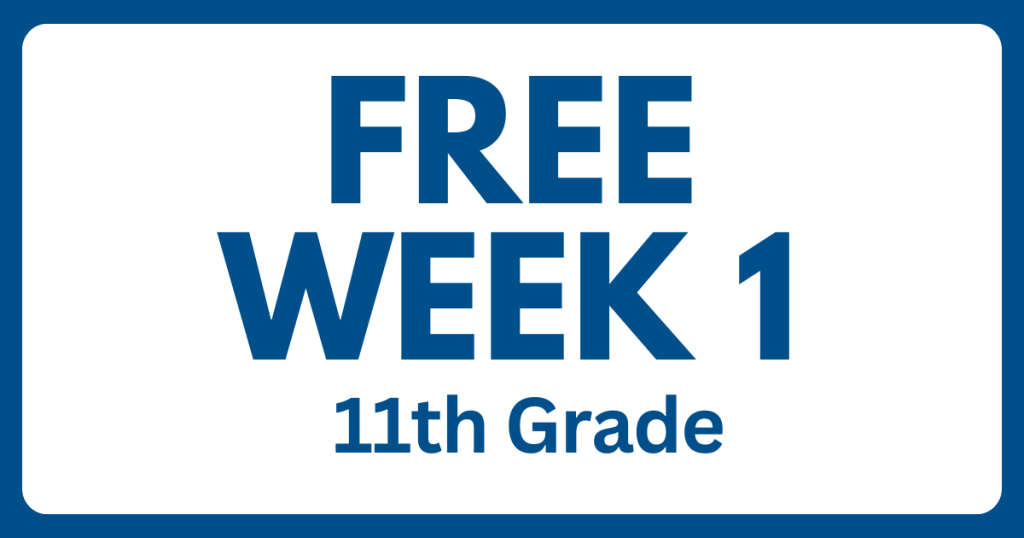 Free Week 1 - ELA Online Program for 11th Grade
