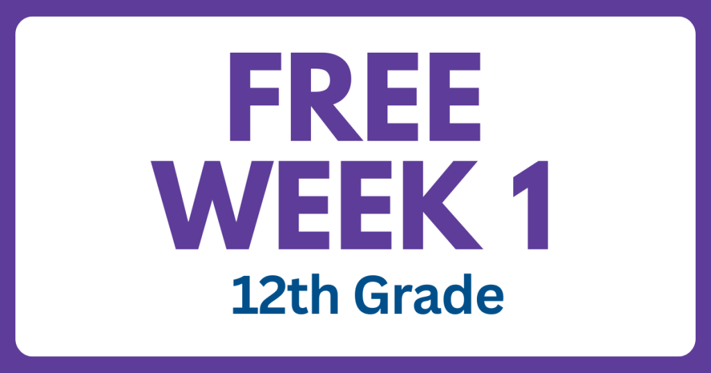 Free Week 1 - ELA Online Program for 12th Grade